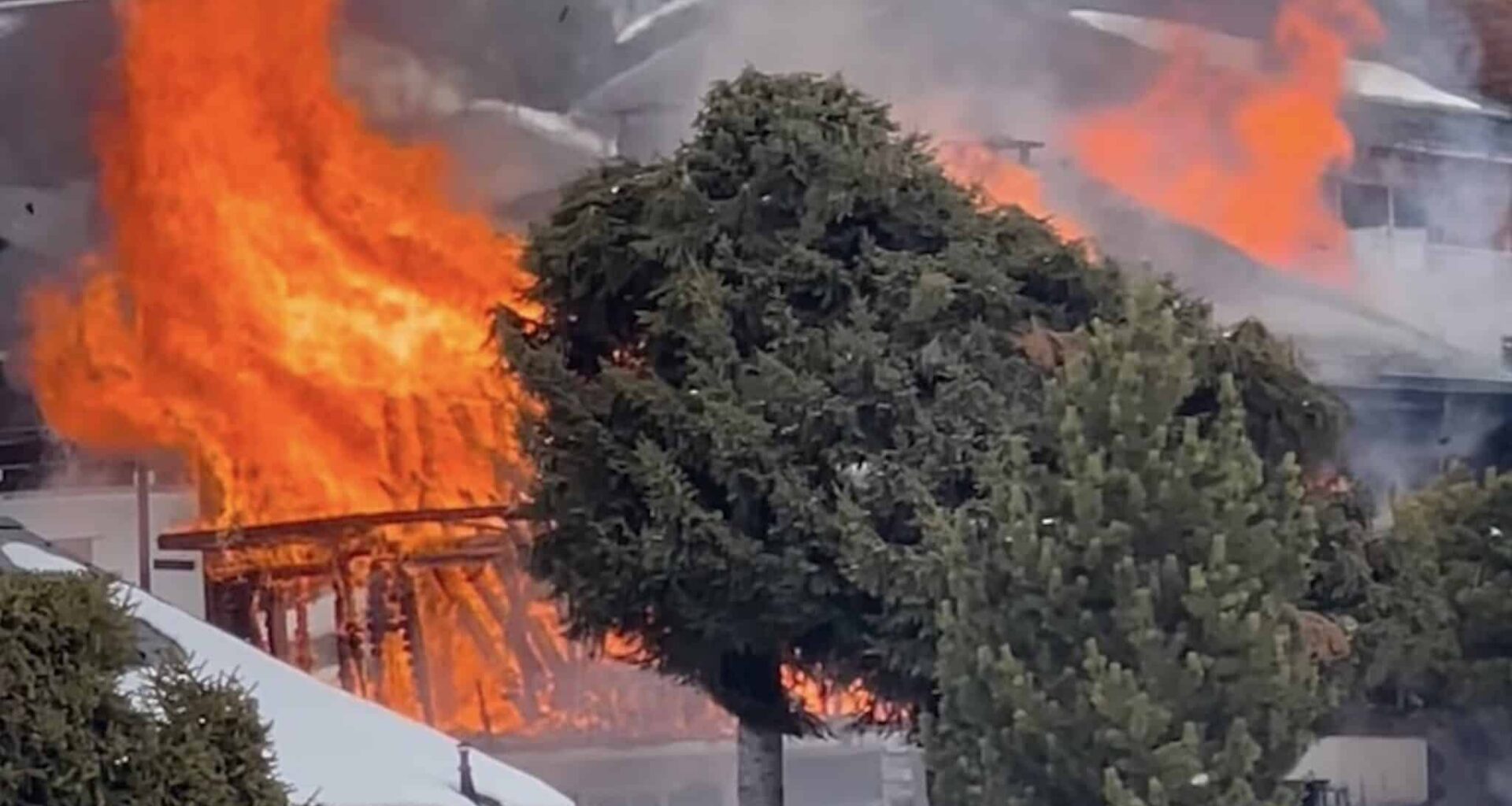 Chalet Burns To The Ground In Verbier, Switzerland