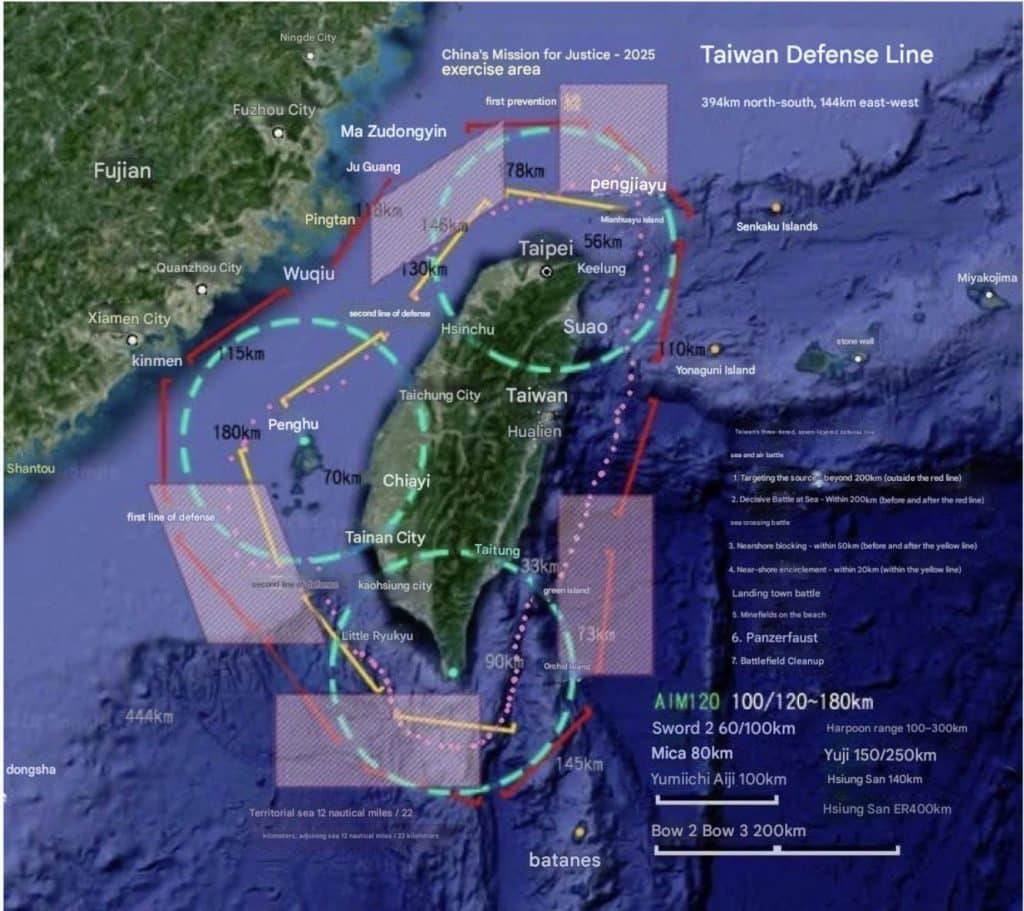 Taiwan Invasion Defense Lines