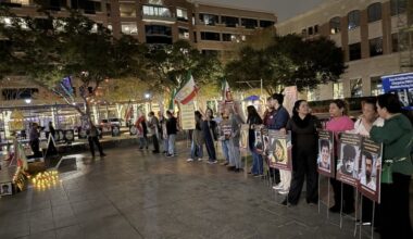 Houston, Texas — Iranian Community Honors Martyrs of Iran’s Uprising with Photo Exhibition and Candlelight Vigil