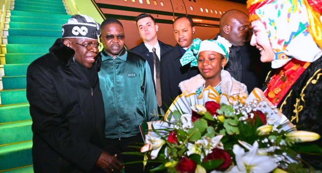 Tinubu Arrives In Türkiye For State Visit • Channels Television