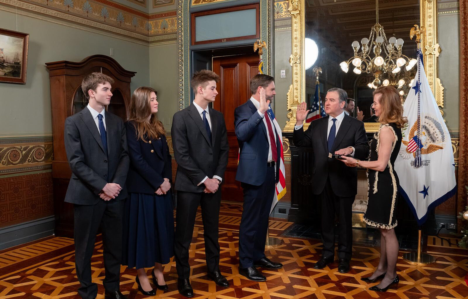 US Ambassador to Morocco Duke Buchan Sworn In by VP J.D. Vance
