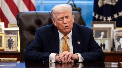 Would Trump pardon Jonathan Ross if he was convicted of Renee Good's shooting? POTUS speaks out (REUTERS/Evelyn Hockstein     TPX IMAGES OF THE DAY) (REUTERS)