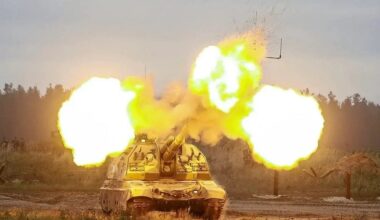 Russian artillery firing in Ukraine. Image Credit: Creative Commons.