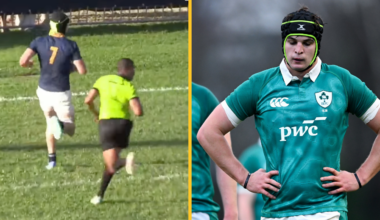 Leinster’s new South African prodigy shines on try-scoring Ireland debut