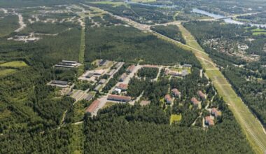 Viistoilmakuva Vanhan Hiukkavaaran alueelta