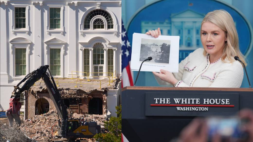 Click to play video: 'White House defends East Wing demolition as ballroom cost rises once again'