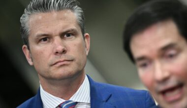 Red-Faced Pentagon Pete Shoves Aside Rubio to Melt Down at Reporter