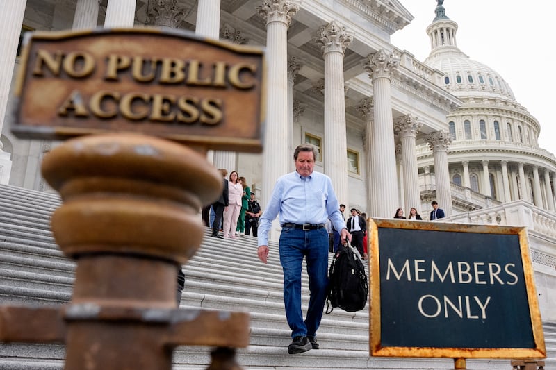 Rep. John Garamendi walks down the steps of the House of Representatives at the U.S. Capitol Building on July 23, 2025 in Washington, DC.