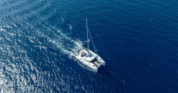 Adrift pair saved after chain wraps propeller of catamaran