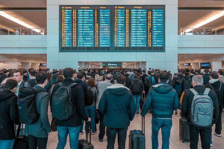 Thousands Of Travelers Grounded In Europe As Netherlands, UK, And France Cancel 153 Flights And Delay 76 Flights Today, Triggering Chaos In Amsterdam, Paris, London