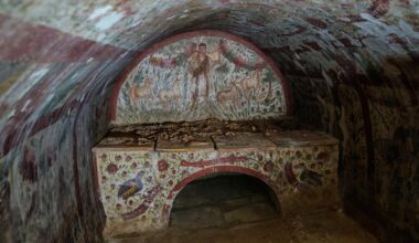 Early Christian fresco depicting Jesus as the Good Shepherd discovered in Turkey