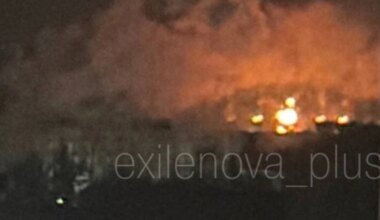 Drone strike sparks fire at fuel depot in Russia's Penza