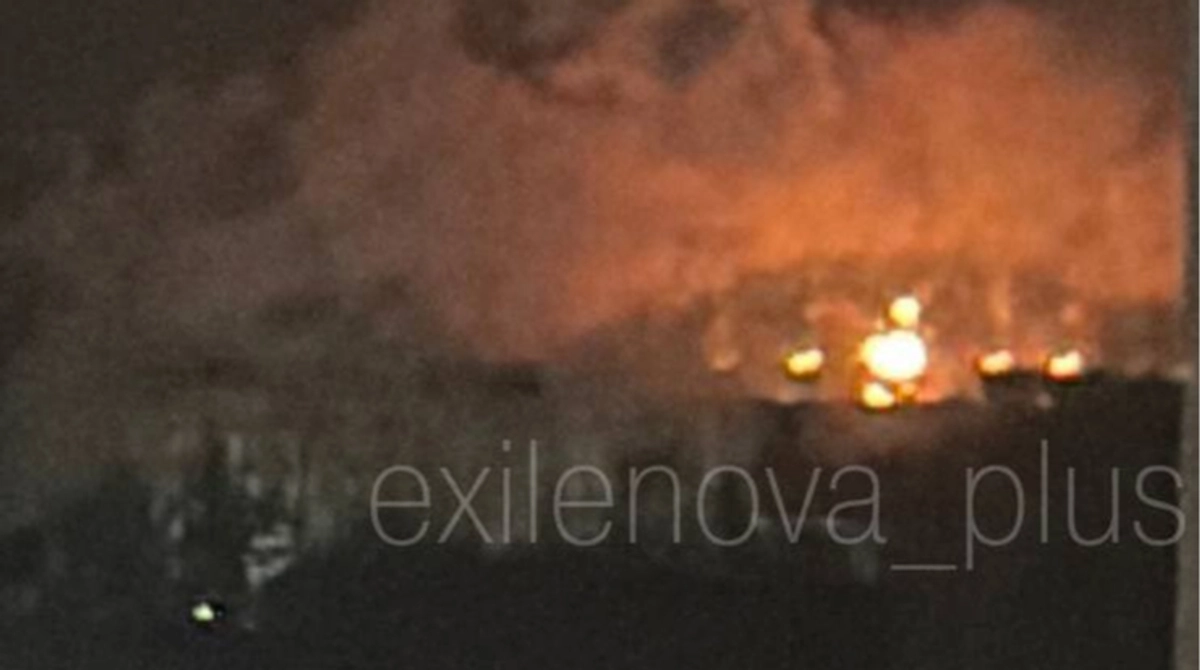 Drone strike sparks fire at fuel depot in Russia's Penza