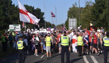 Protesters accused of blocking food deliveries to hotel housing asylum seekers