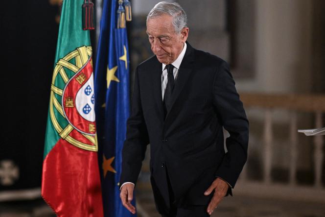 Portuguese President Marcelo Rebelo de Sousa at the Belem Palace in Lisbon, Portugal, March 13, 2025.