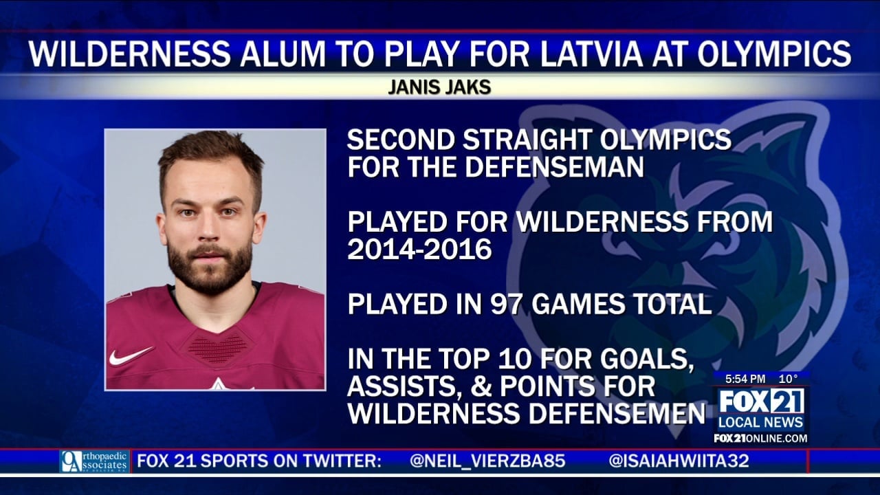 Wilderness Alum Janis Jaks to Play for Team Latvia at Winter Olympics
