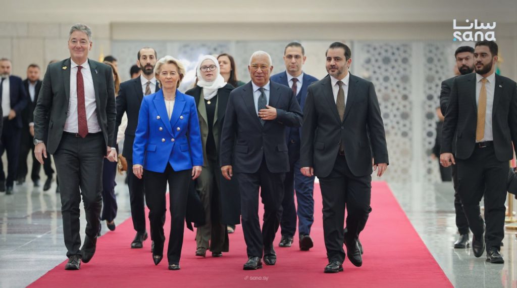 President al-Sharaa discusses with EU Leaders reconstruction and economic partnership