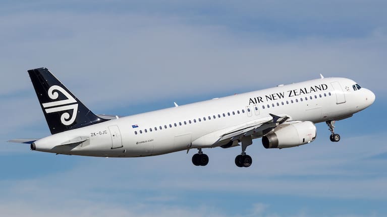 An Air New Zealand plane.