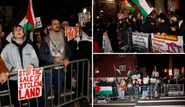 Anti-Israel protesters descend on NYC synagogue, Jewish school while shouting, 'We support Hamas'