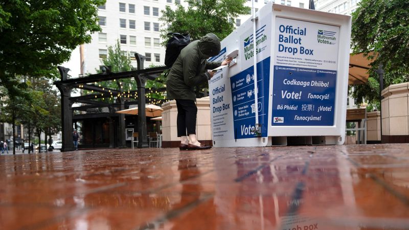 Judge blocks Trump’s elections order in lawsuit by vote-by-mail states Oregon and Washington