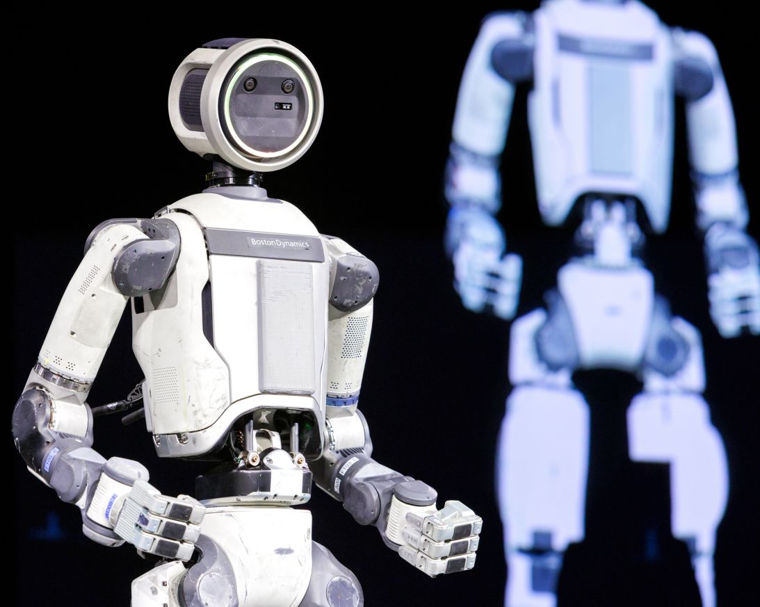 The Atlas Prototype by Boston Dynamics at the Hyundai presentation.