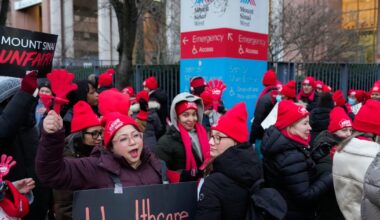 Nurses strike begins in New York City as thousands walk off jobs at major hospitals