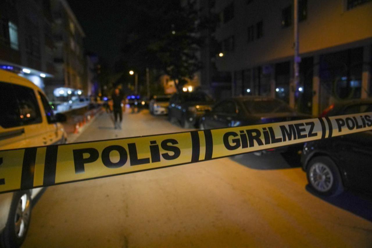 Police tape at a crime scene in Ankara, Türkiye. (AA Photo)