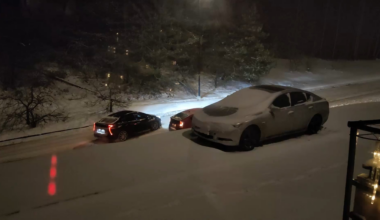 Priusų šokis sniege