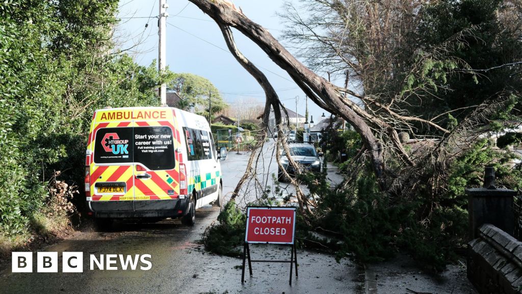 Snow and ice warnings cover most of UK as tens of thousands without power