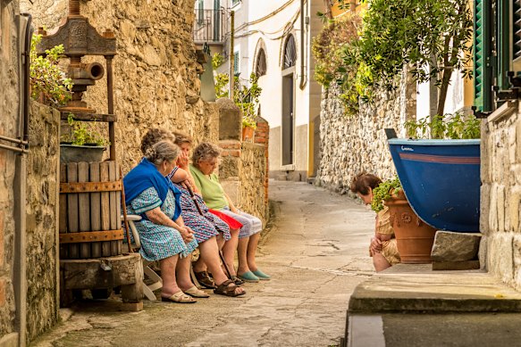 Nonnas are forever visible in Italy.