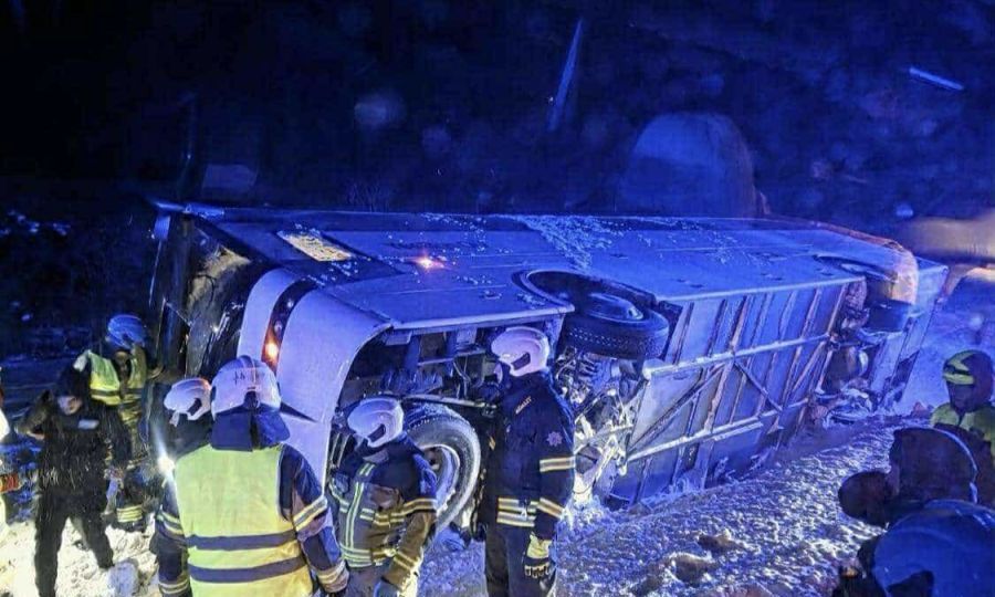 cover National handball team’s bus topples in Estonia