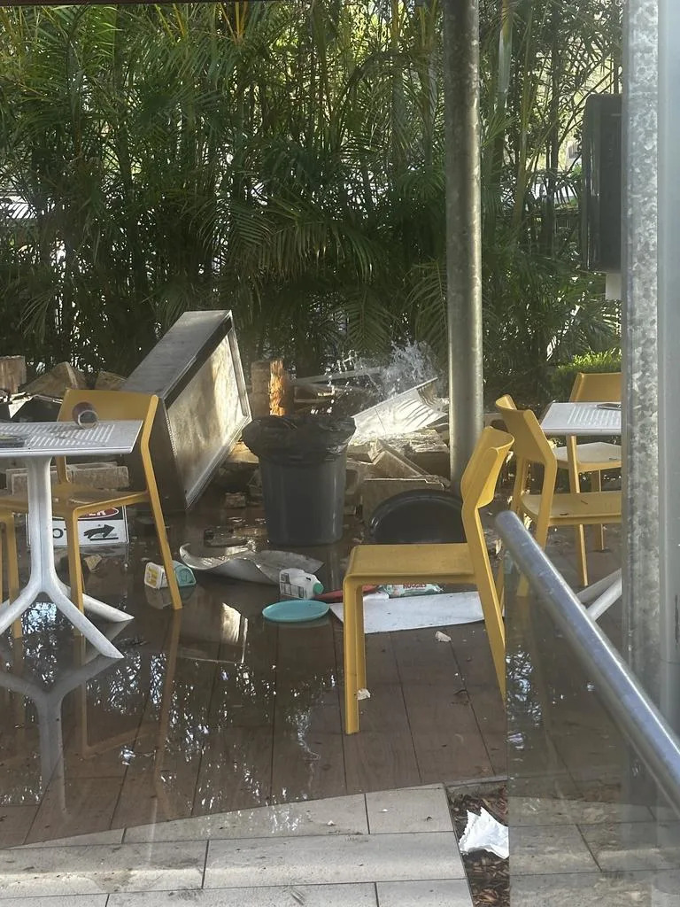 Eye-witnesses said they heard an incredibly loud explosion, finding a family injured at the scene Credit: Supplied