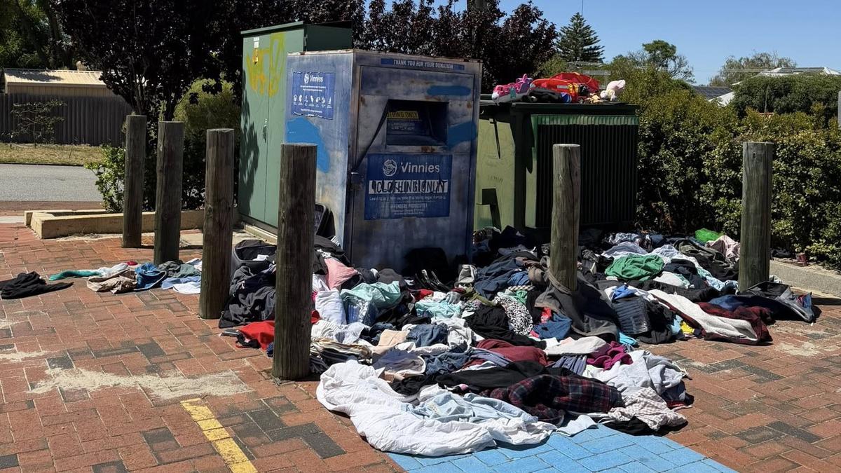 Fed-up residents demand action as disgusting pictures of overflowing Vinnies charity bin emerge