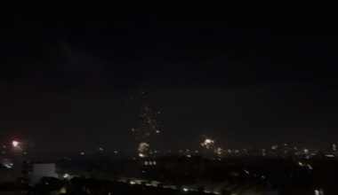 Fireworks view from my bedroom!