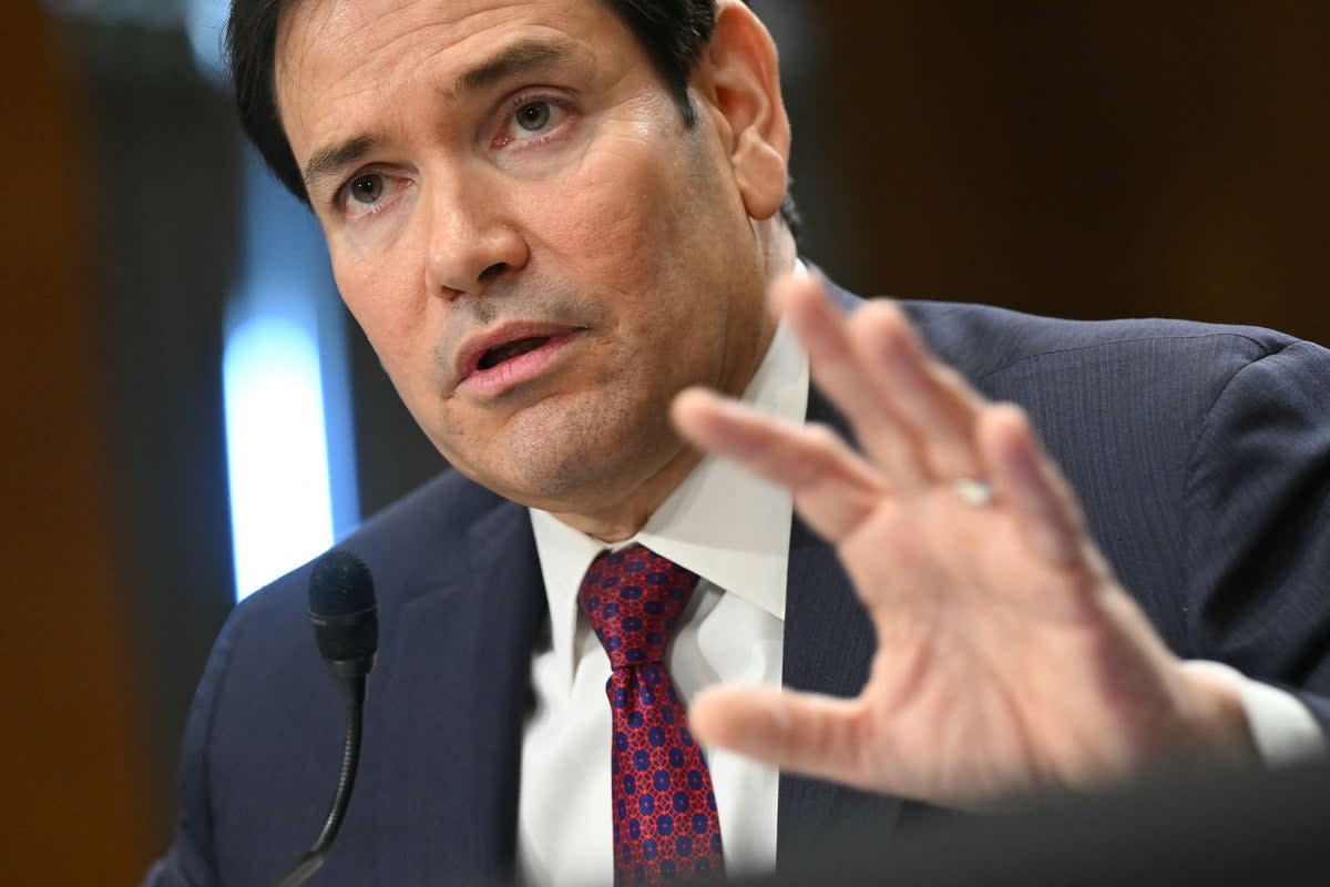 Secretary of State Marco Rubio has overhauled the nation’s refugee policies and stripped hundreds of visas for international students as part of a campaign against campus protests against Israel’s war in Gaza (AFP via Getty Images)
