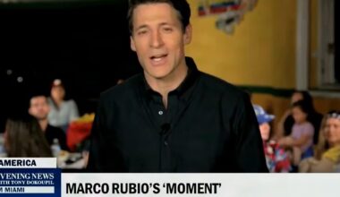 Marco Rubio, we salute you, cheers CBS News