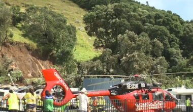 Mt Maunganui campground slip search to continue overnight - 1News