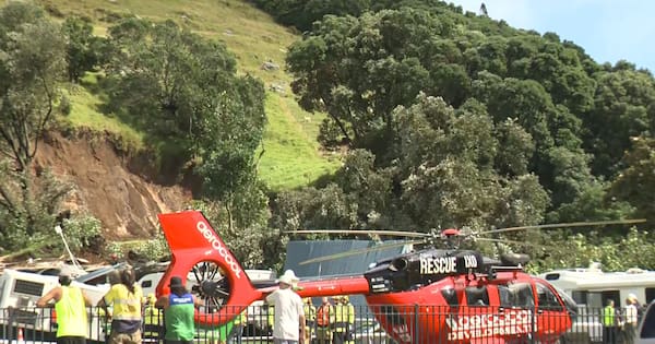 Mt Maunganui campground slip search to continue overnight - 1News