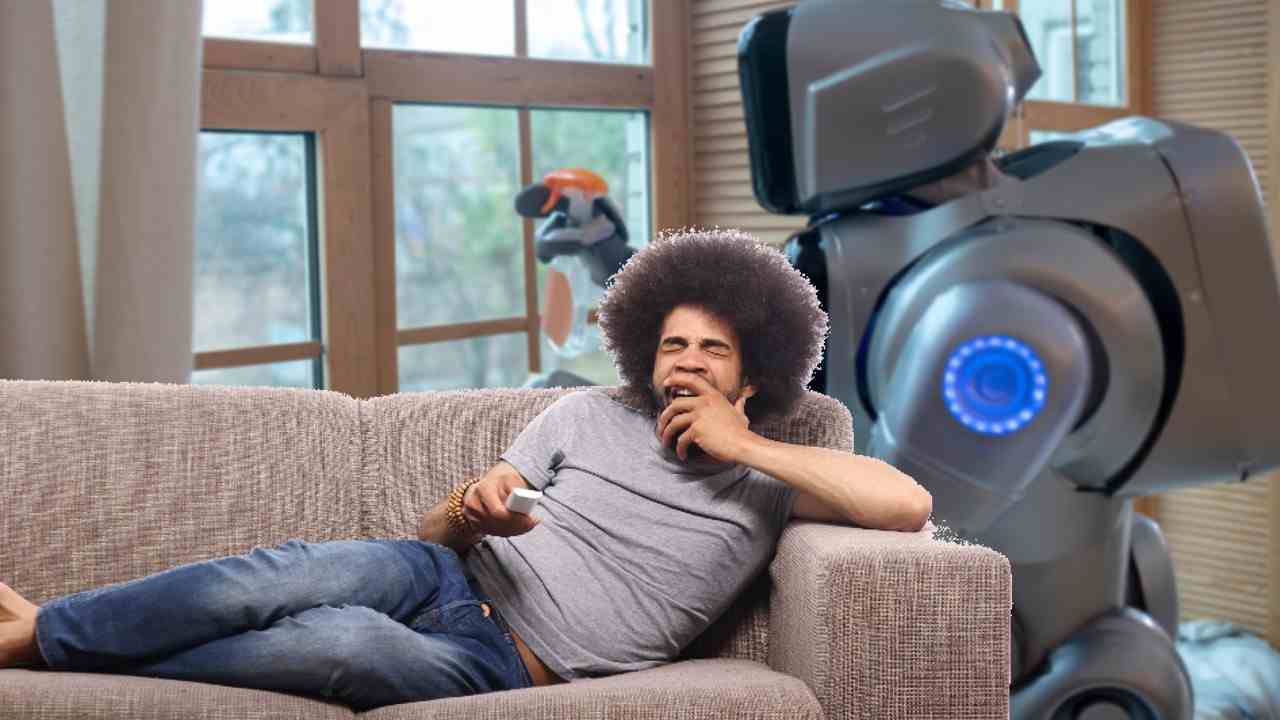 clovek a robot praca