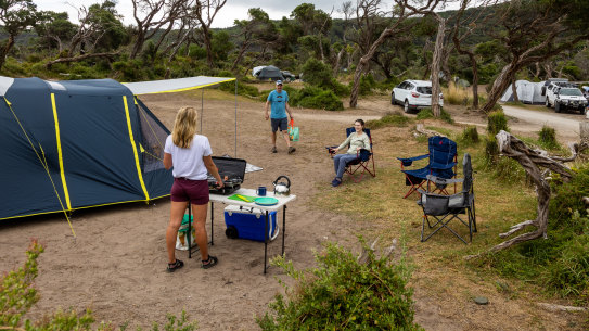 Tidal River, one of the state’s most popular campgrounds, seen here in 2022