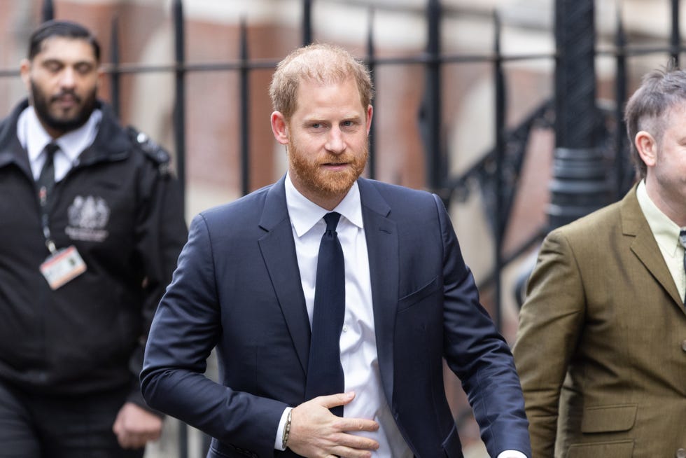 Prince Harry attends the Royal Courts of Justice for the...