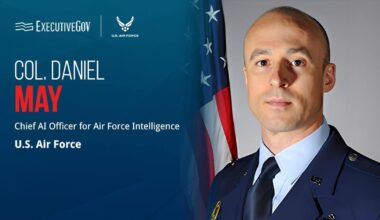 Col. Daniel May. The USAF chief AI officer for Air Force intelligence talked AI ahead of the 2026 Defense R&D Summit.