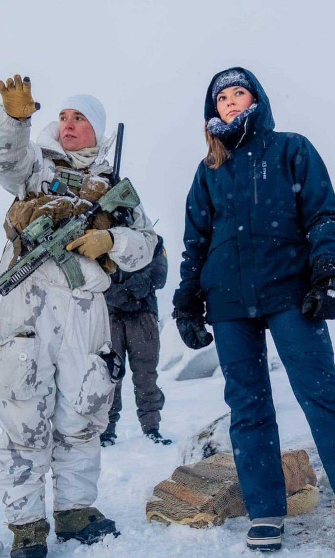 She also met with local police and border patrol members