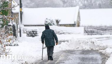 Travel disruption expected as ice and snow grip UK