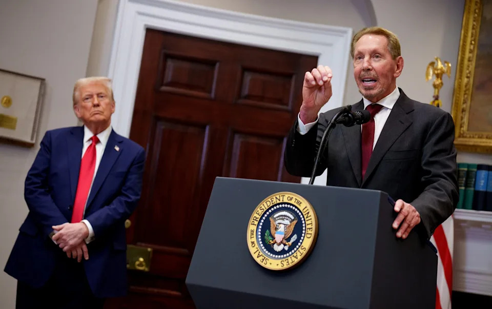 Larry Ellison and Donald Trump