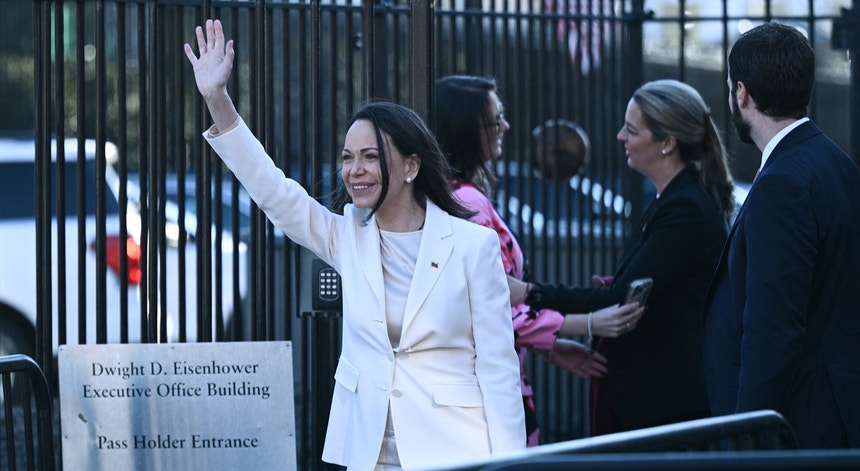 Trump recebeu na Casa Branca Corina Machado e a medalha do Nobel da Paz