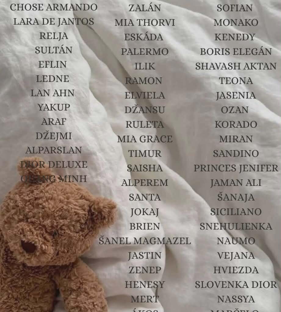 Zoznam najpozoruhodnejších mien z roku 2025 z Nitrianskej pôrodnice