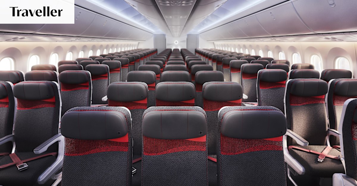 Sydney flight in Airbus A350 economy class