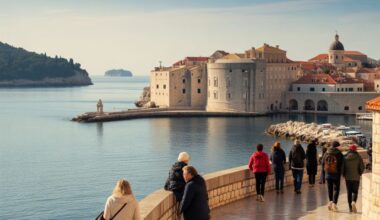 Rising tourism numbers in dubrovnik and surrounding areas