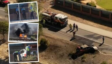 Railway Avenue car fire: Cops responding to ‘critical incident’ in Kelmscott after vehicle bursts into flames